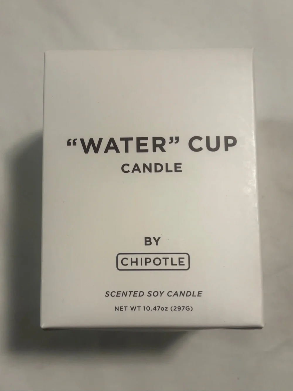 Chipotle enjoy candle